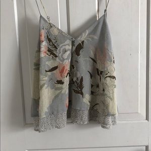 cropped flows tank top